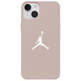 Casen iPhone 14 ile Uyumlu Pudra Lansman Renkli Silikon Premium Basketbol Kılıf Krem, ip-14