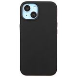 Casen iPhone 14 ile Uyumlu Vegan Deri Gizli MagSafe Kılıf, Siyah, Premium Kamera Koruma, Darbe Emici