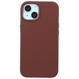 Casen iPhone 14 ile Uyumlu Vegan Deri Kılıf, Gizli MagSafe, Premium Kamera Koruması, Darbe Emici, Vişne