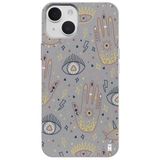 Casen iPhone 14 Plus ile Uyumlu Silikon Kılıf, Gri, Kamera Korumalı, I'm Mysterious Tasarımlı