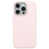 Casen iPhone 14 Pro ile Uyumlu Vegan Deri Gizli MagSafe Kılıf, Pembe, Premium Kamera Koruma, Darbe Emici