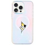 Casen iPhone 14 Pro Max ile Uyumlu Hologram Magsafe Kedi Tasarımlı Silikon Telefon Kılıfı