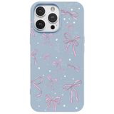 Casen iPhone 14 Pro Max ile uyumlu Mavi Ribbon Stars Kamera Korumalı Premium Renkli Silikon Kılıf, ip-14-pro-max-II