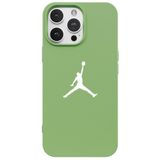 Casen iPhone 14 Pro Max ile Uyumlu Yeşil Lansman Renkli Silikon Premium Basketbol Kılıf, ip-14-pro-max
