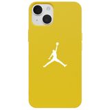 Casen iPhone 15 Plus ile uyumlu Sarı Lansman Renkli Silikon Premium Basketbol Kılıf, ip-15-plus