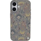 Casen iPhone 16 Gri Lansman Renkli Silikon I'm Mysterious Tasarımlı Kamera Korumalı Telefon Kılıf
