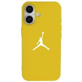 Casen iPhone 16 ile uyumlu Sarı Lansman Renkli Silikon Premium Basketbol Kılıf, ip-16