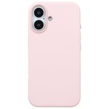 Casen iPhone 16 ile Uyumlu Vegan Deri Gizli MagSafe Kılıf, Pembe, Premium Kamera Koruma, Darbe Emici