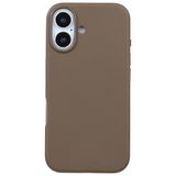 Casen iPhone 16 ile Uyumlu Vegan Deri Kılıf, Gizli MagSafe, Kahverengi, Premium Kamera Koruma, Darbe Emici
