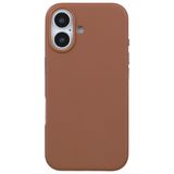 Casen iPhone 16 ile Uyumlu Vegan Deri Kılıf, Gizli MagSafe, Kamera Koruması, Darbe Emici, Kiremit