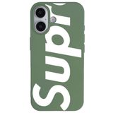 Casen iPhone 16 ile Uyumlu Yeşil Lansman Sup Tasarımlı Renkli Silikon Kılıfı, ip-16