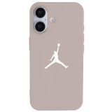 Casen iPhone 16 Plus Pudra Lansman Renkli Silikon Premium Basketbol Kılıf