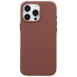 Casen iPhone 16 Pro ile Uyumlu Kahverengi, Gizli MagSafe Destekli, Mikro Kabartma Dokulu Premium Kılıf