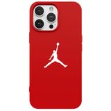 Casen iPhone 16 Pro ile Uyumlu Kırmızı Lansman Renkli Silikon Premium Basketbol Kılıf, ip-16-pro