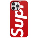 Casen iPhone 16 Pro ile Uyumlu Kırmızı Lansman Sup Tasarımlı Renkli Silikon Kılıfı, ip-16-pro
