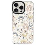 Casen iPhone 16 Pro ile Uyumlu Magsafe Arty Şeffaf Tasarımlı Silikon Kılıf, Beyaz