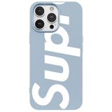 Casen iPhone 16 Pro ile Uyumlu Mavi Lansman Sup Tasarımlı Renkli Silikon Kılıfı, ip-16-pro