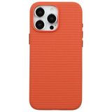 Casen iPhone 16 Pro ile Uyumlu Turuncu Renk, Gizli MagSafe Destekli, Mikro Kabartma Dokulu Premium Kılıf