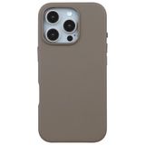 Casen iPhone 16 Pro ile Uyumlu Vegan Deri Kılıf, Gizli MagSafe, Kahverengi, Premium Kamera Koruma, Darbe Emici