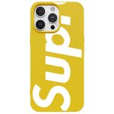Casen iPhone 16 Pro Max ile Uyumlu Sarı Lansman Sup Tasarımlı Renkli Silikon Kılıfı, ip-16-pro-max