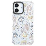 Casen iPhone 17 ile Uyumlu Arty Tasarımlı Şeffaf Silikon Kılıf, MagSafe Destekli, Kamera Korumalı
