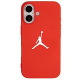 Casen iPhone 17 ile Uyumlu Kırmızı Lansman Renkli Silikon Premium Basketbol Kılıf, ip-17