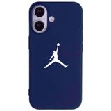 Casen iPhone 17 ile Uyumlu Lacivert Lansman Renkli Silikon Premium Basketbol Kılıf, ip-17