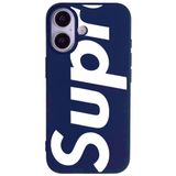Casen iPhone 17 ile Uyumlu Lacivert Lansman Sup Tasarımlı Renkli Silikon Kılıfı, ip-17