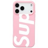 Casen iPhone 17 Pro ile Uyumlu Pembe Lansman Sup Tasarımlı Renkli Silikon Kılıfı, ip-17-pro