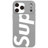 Casen iPhone 17 Pro Max Gri Lansman Sup Tasarımlı Renkli Silikon Kılıfı