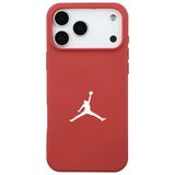Casen iPhone 17 Pro Max ile Uyumlu Kırmızı Lansman Renkli Silikon Premium Basketbol Kılıf, ip-17-pro-max