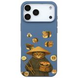 Casen iPhone 17 Pro Max ile uyumlu Mavi Kedi Tasarımlı Gimbap Cat Renkli Silikon Telefon Kılıfı, ip-17-pro-max-II