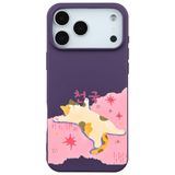 Casen iPhone 17 Pro Max ile uyumlu Mor Cat Sleeping Kamera Korumalı Premium Renkli Silikon Kılıf - Turkuaz, ip-17-pro-max