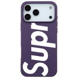 Casen iPhone 17 Pro Max ile uyumlu Mor Lansman Sup Tasarımlı Renkli Silikon Kılıfı Turkuaz, ip-17-pro-max