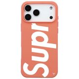 Casen iPhone 17 Pro Max ile Uyumlu Turuncu Silikon Kılıf, Kamera Korumalı, Darbe Emici