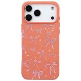 Casen iPhone 17 Pro Max Turuncu Ribbon StarsKamera Korumalı Premium Renkli Silikon Kılıf