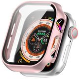 CaseOnn Apple Watch Series 9 41mm Kılıf Tam Korumalı Ekran Koruyuculu Sert Bumper Kasa Rose Gold [Apple Watch Series 9 41mm ile Uyumlu]