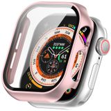 CaseOnn Apple Watch Series 9 45mm Kılıf Tam Korumalı Ekran Koruyuculu Sert Bumper Kasa Rose Gold [Apple Watch Series 9 45mm ile Uyumlu]