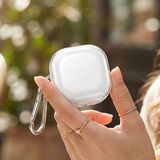 Caseonn Galaxy Buds 2 - Buds 2 Pro Kılıf Askı Aparatlı Transparan Silikon Şeffaf