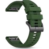 Caseonn Garmin Fenix 3 Quick Fit Uyumlu Yedek Silikon Kordon Koyu Yeşil