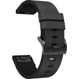 Caseonn Garmin Fenix 8 - 51 Mm, Amoled Kordon Quickfit Klasik Deri Yedek Kayış Siyah