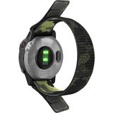 CaseOnn Garmin Forerunner 965 Kordon Hasır Kumaş Ultrafit Nylon Yedek Kayış Yeşil Siyah - Yeşil - Siyah