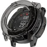 CaseOnn Garmin Instinct 3-45 mm AMOLED Kılıf Darbeye Dayanıklı Kasa Koruyucu Esnek Silikon Füme