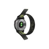CaseOnn Garmin Instinct 3 – 45 mm, Solar, Tactical Edition Kordon Hasır Kumaş UltraFit Nylon Yedek Kayış Yeş