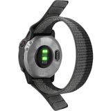 CaseOnn Garmin Instinct 3 – 50 Mm, Solar, Tactical Edition Kordon Hasır Kumaş Ultrafit Nylon Yedek Kayış Gri Siyah - Gri - Siyah