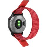 CaseOnn Garmin Instinct 3 – 50 Mm, Solar, Tactical Edition Kordon Hasır Kumaş Ultrafit Nylon Yedek Kayış Kırmızı