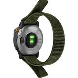 CaseOnn Garmin Instinct 3 – 50 Mm, Solar, Tactical Edition Kordon Hasır Kumaş Ultrafit Nylon Yedek Kayış Koyu Yeşil