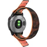 CaseOnn Garmin Instinct 3 – 50 Mm, Solar, Tactical Edition Kordon Hasır Kumaş Ultrafit Nylon Yedek Kayış Turuncu Siyah - Turuncu - Siyah