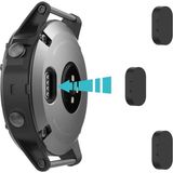 Caseonn Garmin Instinct 3 – 50 Mm, Solar, Tactical Edition Toz - Kir ve Su Sıçramasına Karşı Koruyucu Tıpa 3 Adet - Siyah