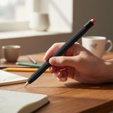Caseonn Huawei M-Pencil Pro Kılıf Klasik Retro Tasarım Mat Silikon Siyah
